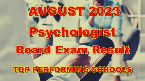 Psychologist Board Exam Result