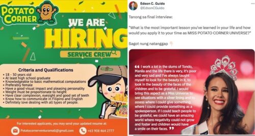 potato corner job ad reaction