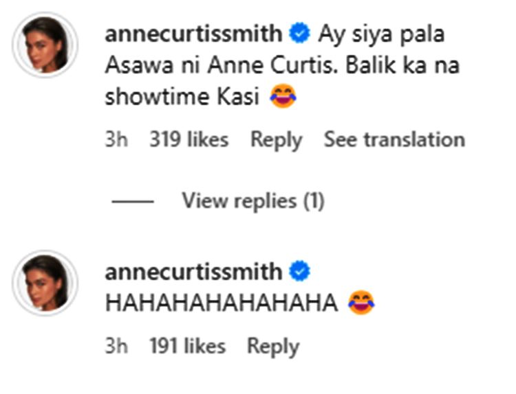 Anne Curtis Reacts In 