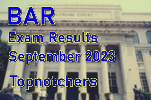 BAR Exam Results September 2023