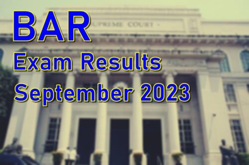 BAR Exam Results September 2023