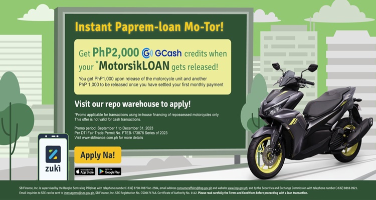 SB Finance Motorcycle Loan 2023