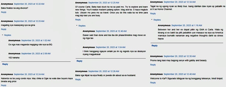 carla abellana comments