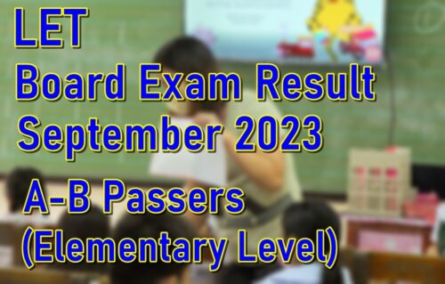 LET Board Exam Result September 2023
