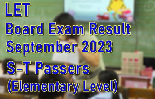 LET Board Exam Result September 2023
