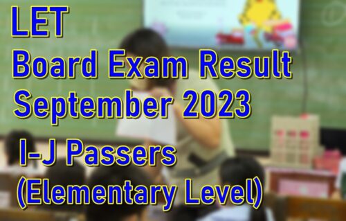 LET Board Exam Result September 2023