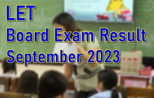 LET Board Exam Result September 2023
