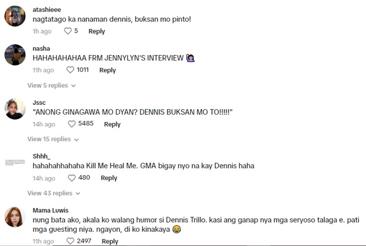 dennis trillo comments