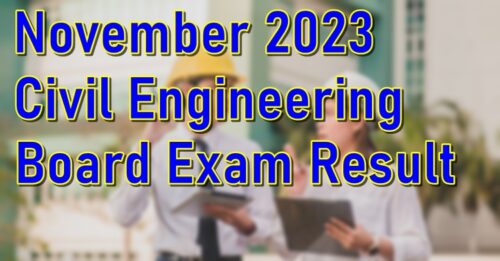 Civil Engineering Exam Result