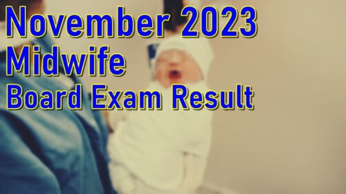 Midwife Board Exam Result November 2023