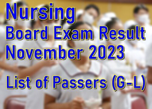 Nursing Board Exam Result November 2023