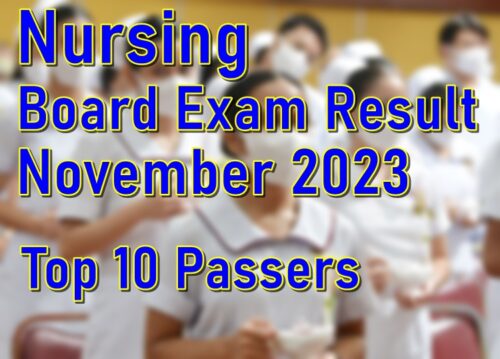 Nursing Board Exam Result November 2023