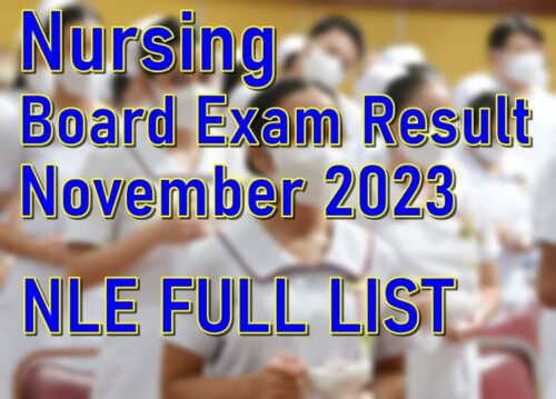 Nursing Board Exam Result November 2023