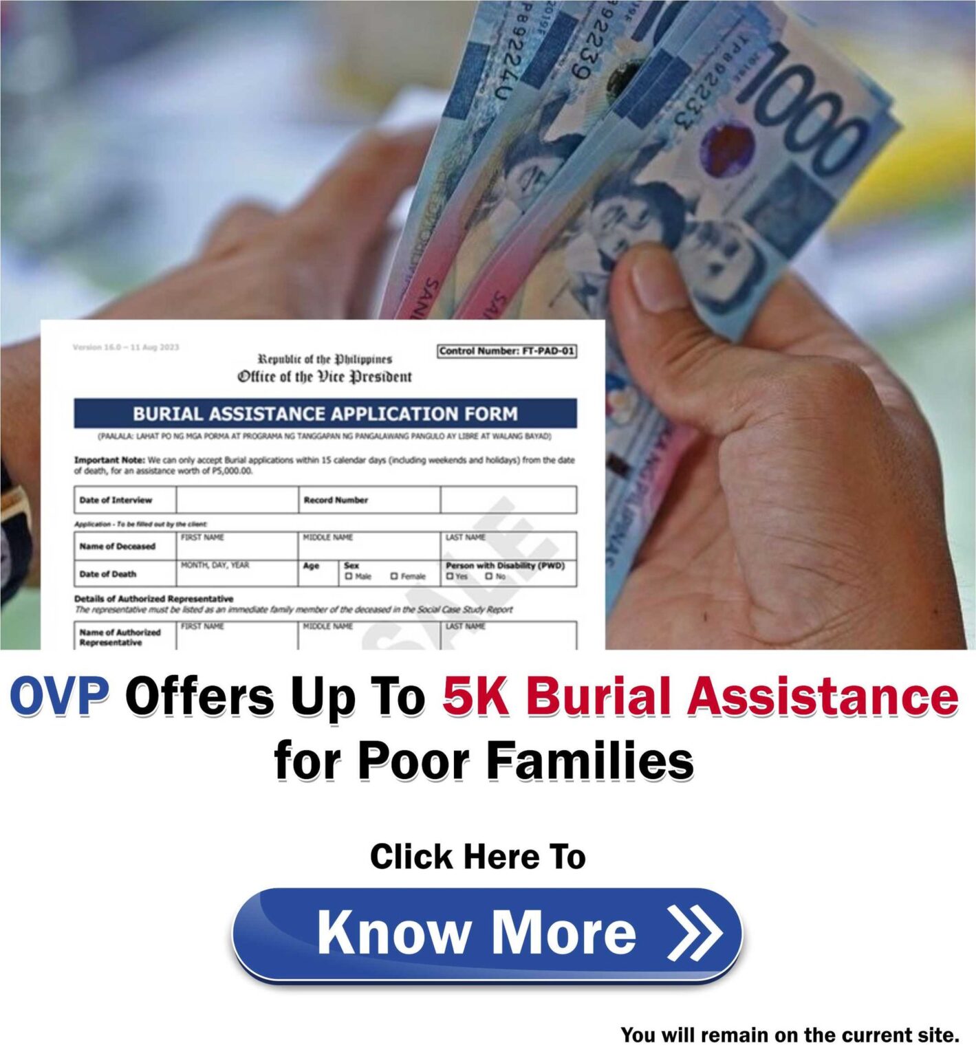 Ovp Burial Assistance Application Form Download Philnews 1019