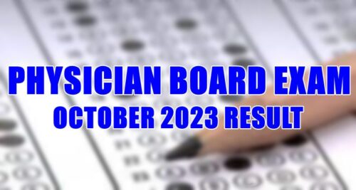 Physician Board Exam Result