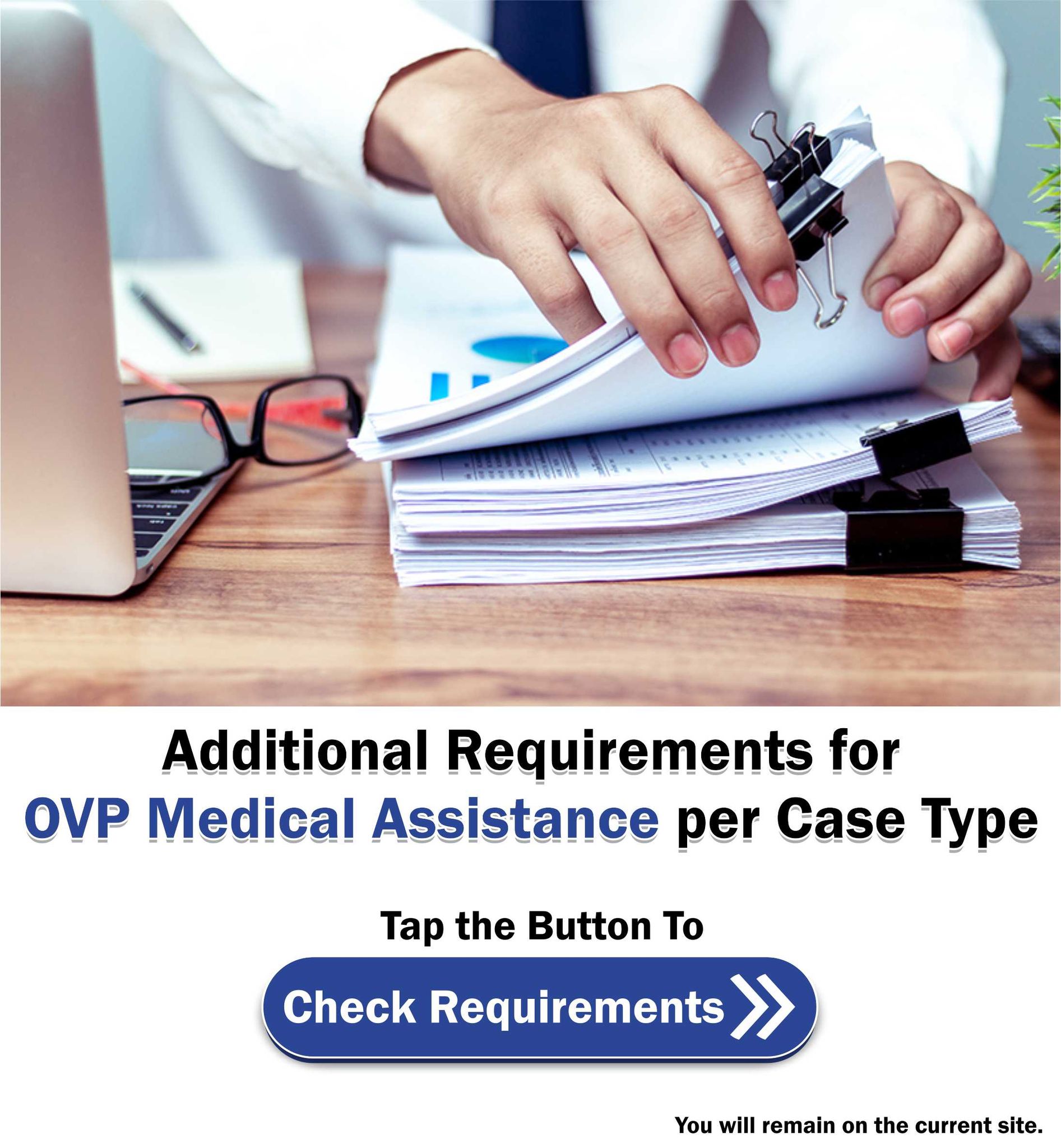 OVP Medical Assistance Requirements for Application PhilNews