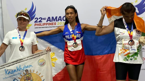 Filipina Marathoner Gold