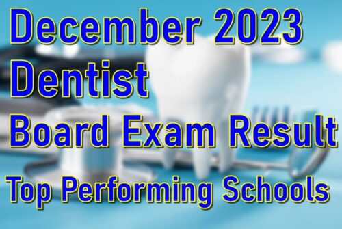 Dentist Board Exam Result December 2023