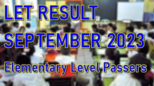 LET RESULT 2023