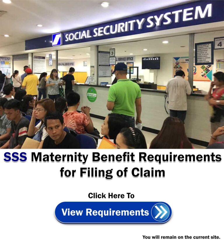 SSS Maternity Benefit Qualifications for Member Application PhilNews