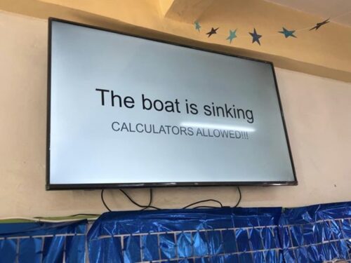 The Boat is Sinking