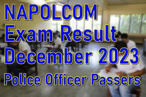 NAPOLCOM Exam Result December 2023