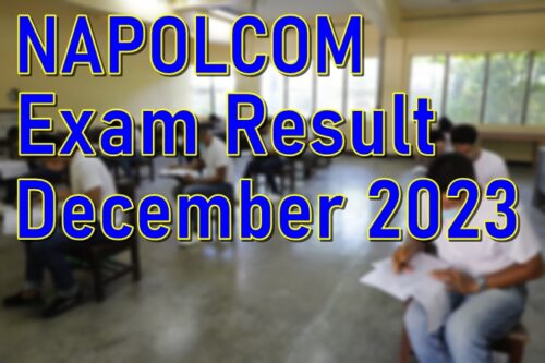NAPOLCOM Result December 2023