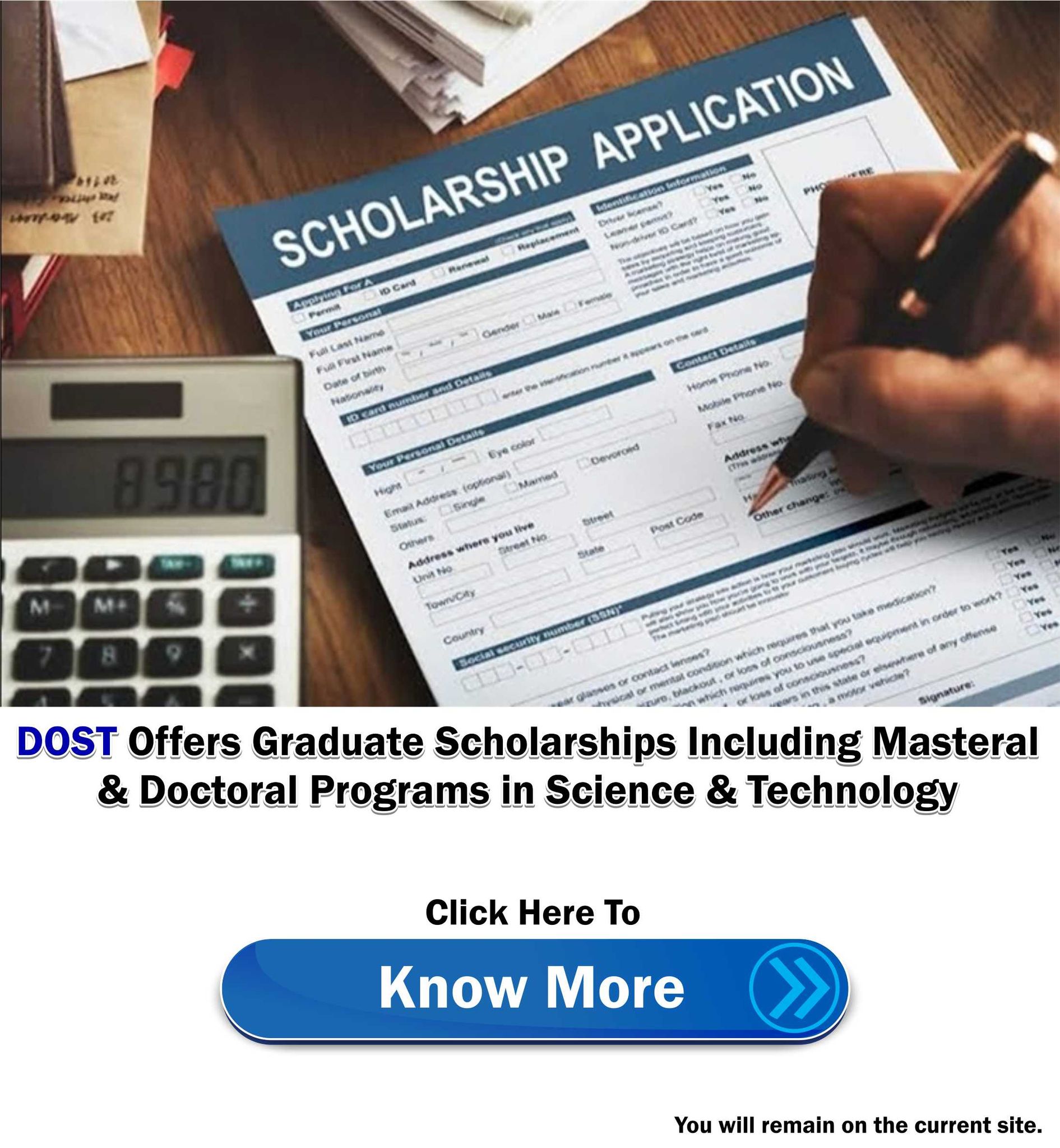 DOST Graduate Scholarship Application — Guide on Where To Apply | PhilNews