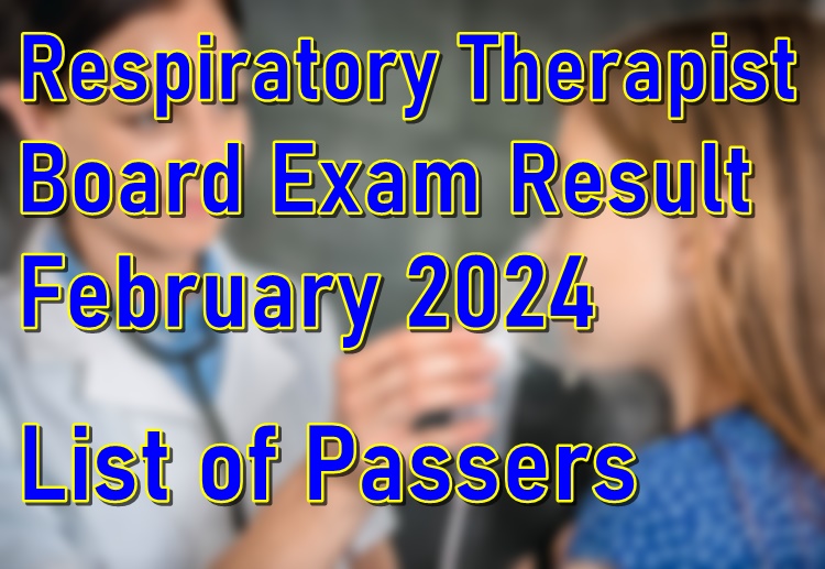 Exam Results   Respiratory Therapist Board Exam Result February 2024 1 