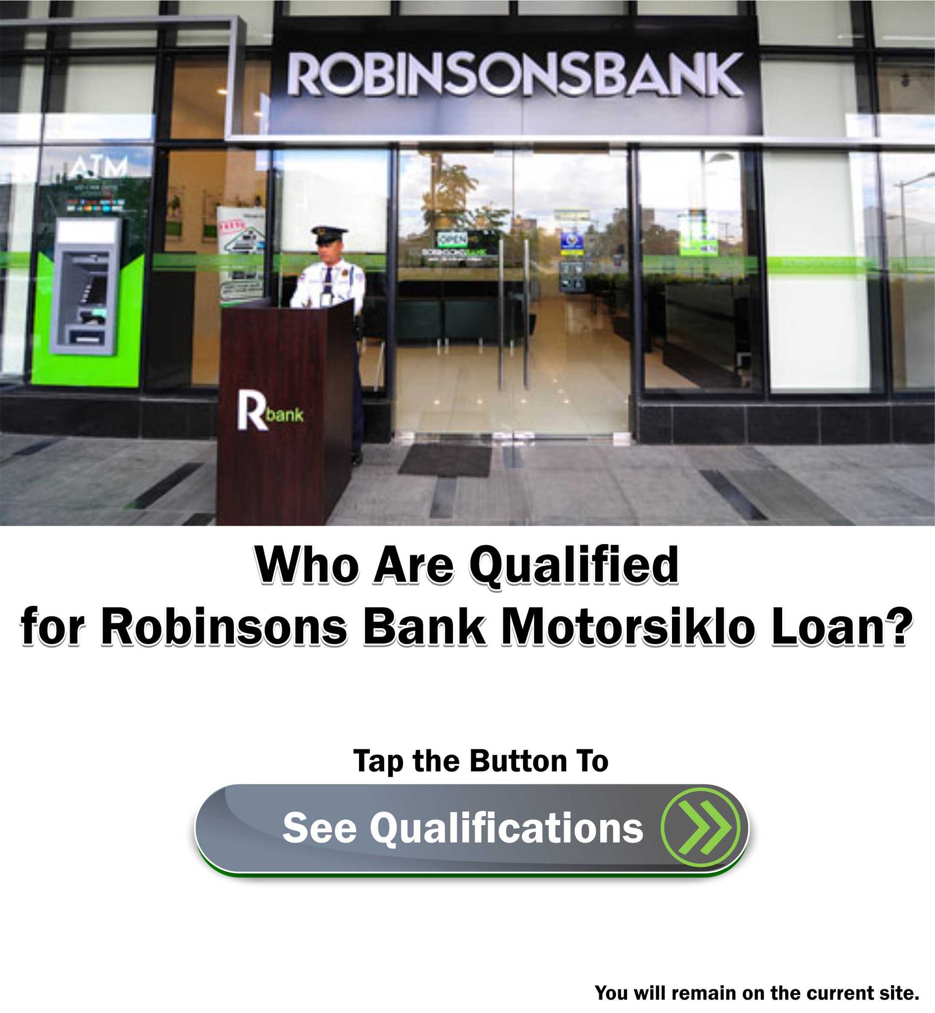 Robinsons Bank Motorsiklo Loan Qualifications
