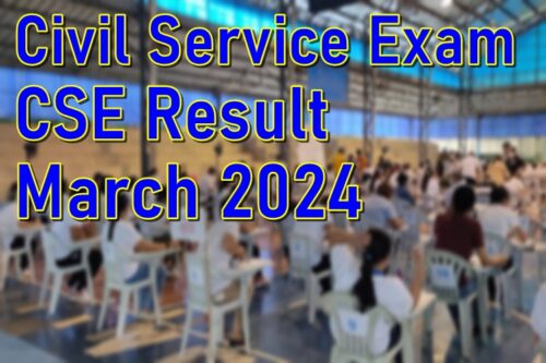 Civil Service Exam Result March 2024