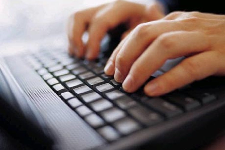 Typing on a computer