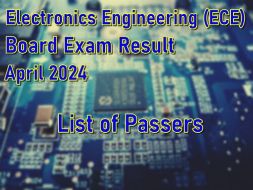 ECE Board Exam Result April 2024