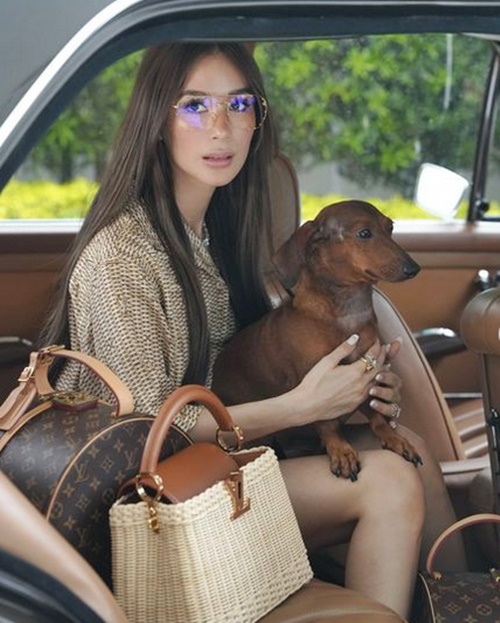 Heart Evangelista and Dog 1