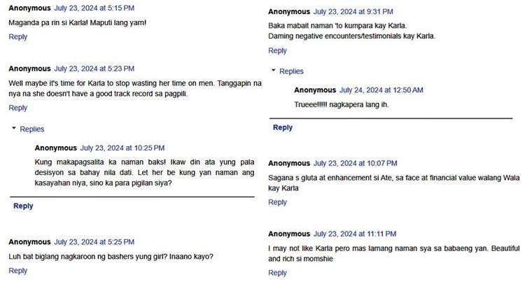 karla estrada comments