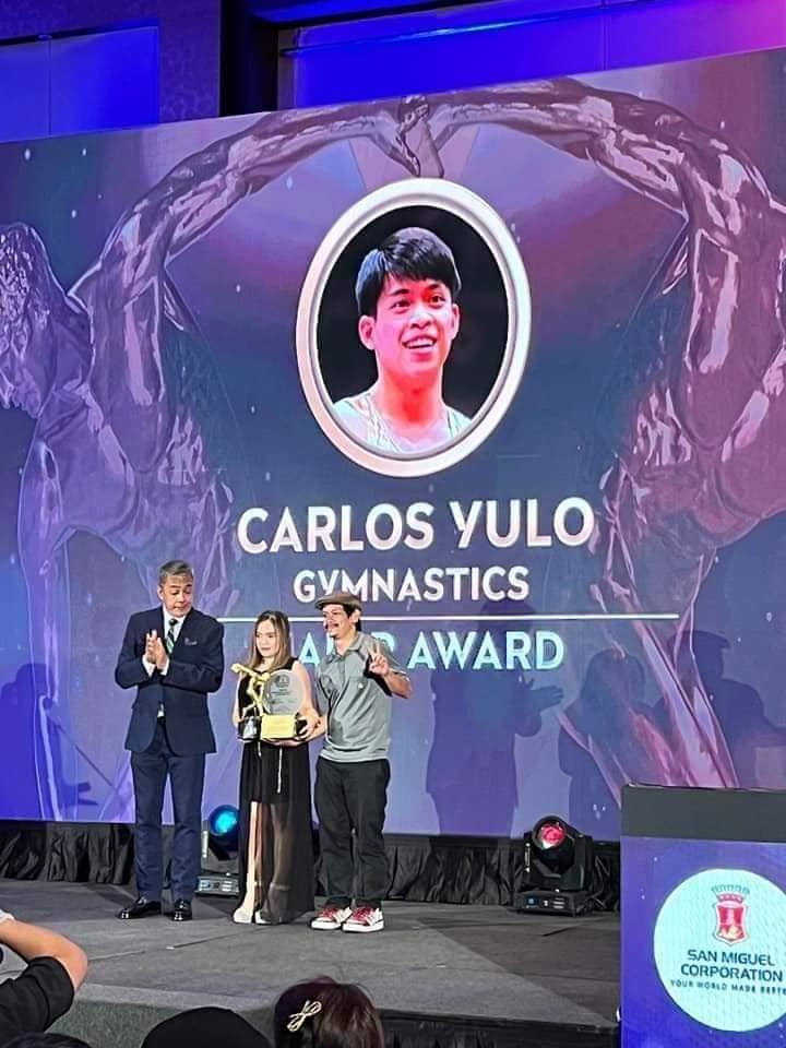 Carlos Yulo's Parents Awarded by Milo, San Miguel Corp for Raising 3 ...