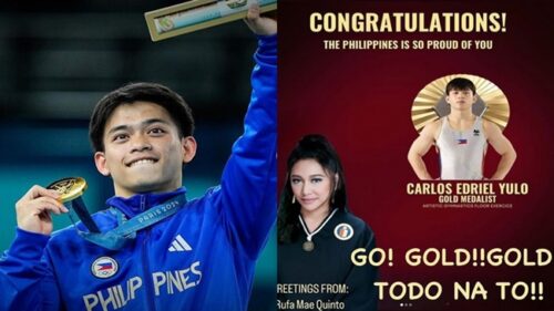 Rufa Mae Quinto Congratulates Carlos Yulo