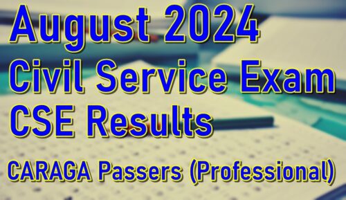 Civil Service Exam Result August 2024