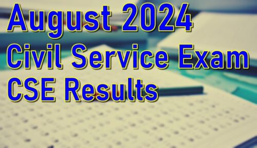 Civil Service Exam Result August 2024