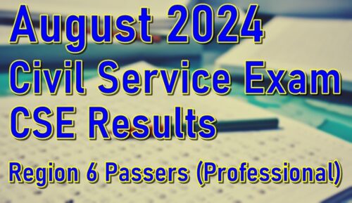 Civil Service Exam Result August 2024