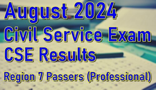 Civil Service Exam Result August 2024
