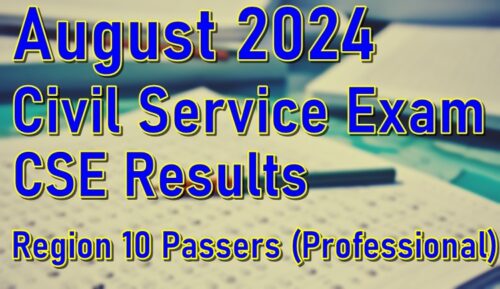Civil Service Exam Result August 2024