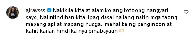 Aljur Abrenica Post Comment 1