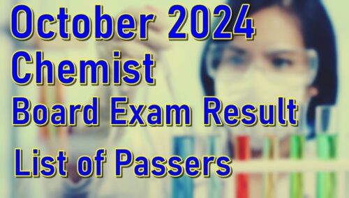 Chemist Board Exam Result October 2024