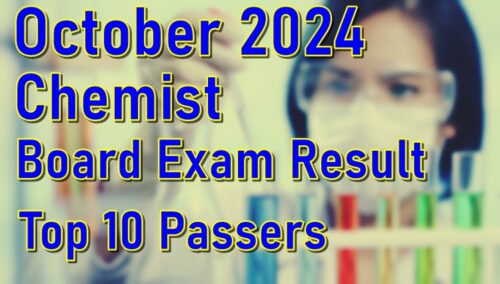 Chemist Board Exam Result October 2024