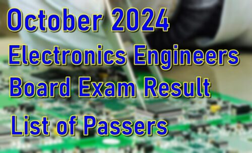 Electronics Engineers Board Exam Result October 2024