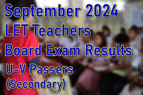 LET Results September 2024