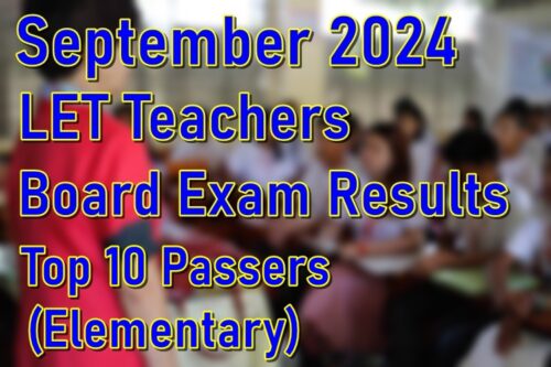 LET Results September 2024