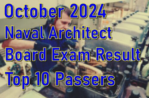 Naval Architect Board Exam Result October 2024