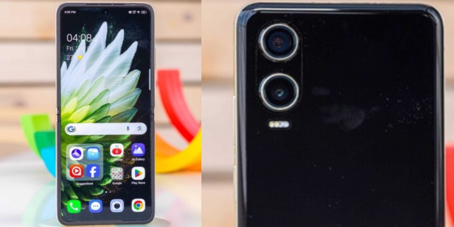 Écran Pliable AMOLED LTPO 120Hz Pour Tecno Phantom V Flip2 - Écran Tactile Complet, Noir